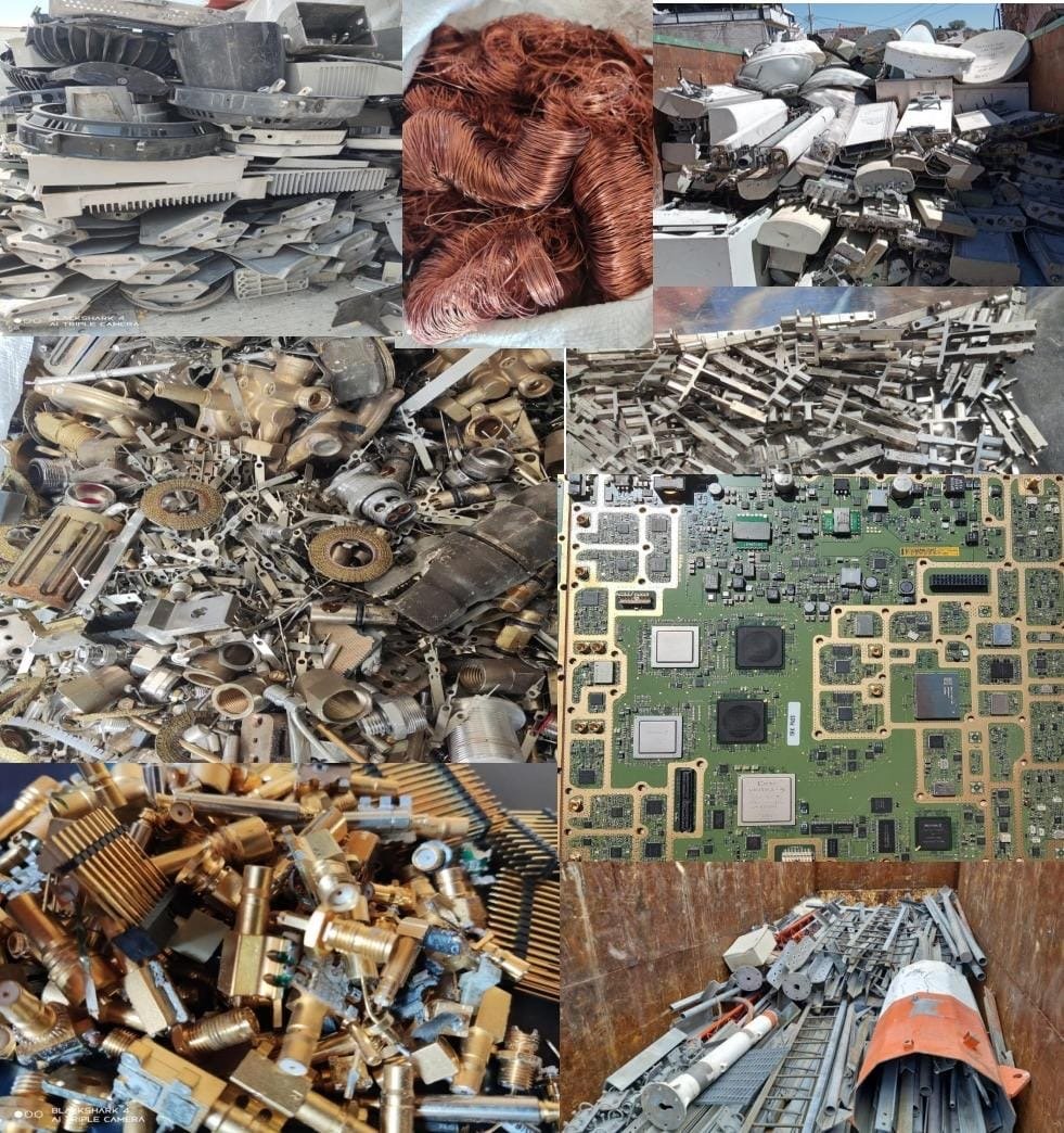 Piezas de cobre y bronce reciclables clasificadas para su reutilización